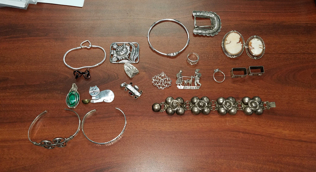 Assortment Of Sterling Silver Estate Jewelry
