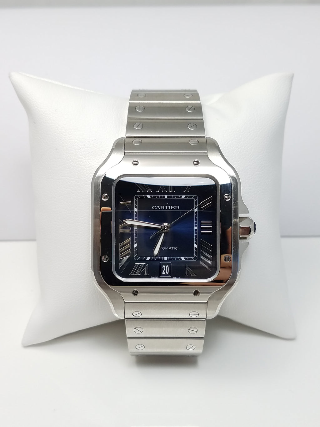 $7450 Like New Cartier Santos WSSA0030 Men's Automatic Stainless Watch