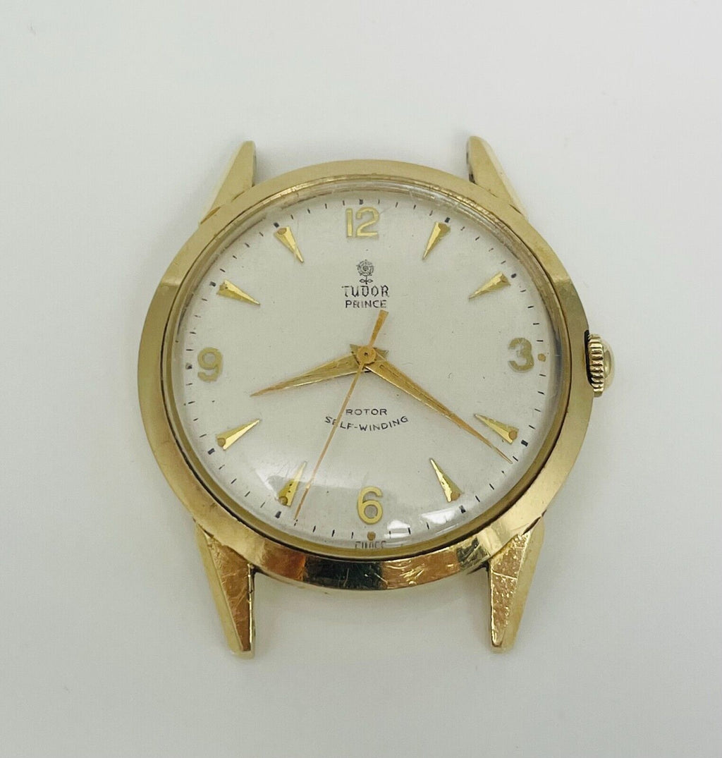 Vintage 1950's Rolex Tudor Prince 14k Gold Automatic Watch
