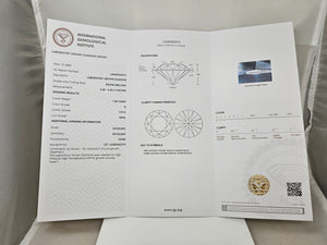 NEW IGI Certified 1.08ct Round Lab Grown Loose Diamond VVS2-D