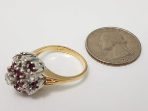 1.20ctw Natural Ruby Diamond 14k Yellow Gold