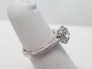 Natural Diamond 14k White Gold Engagement Ring