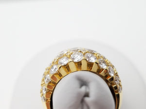 Fabulous 6ctw Natural Diamond 18k Gold Nova Styling Ring