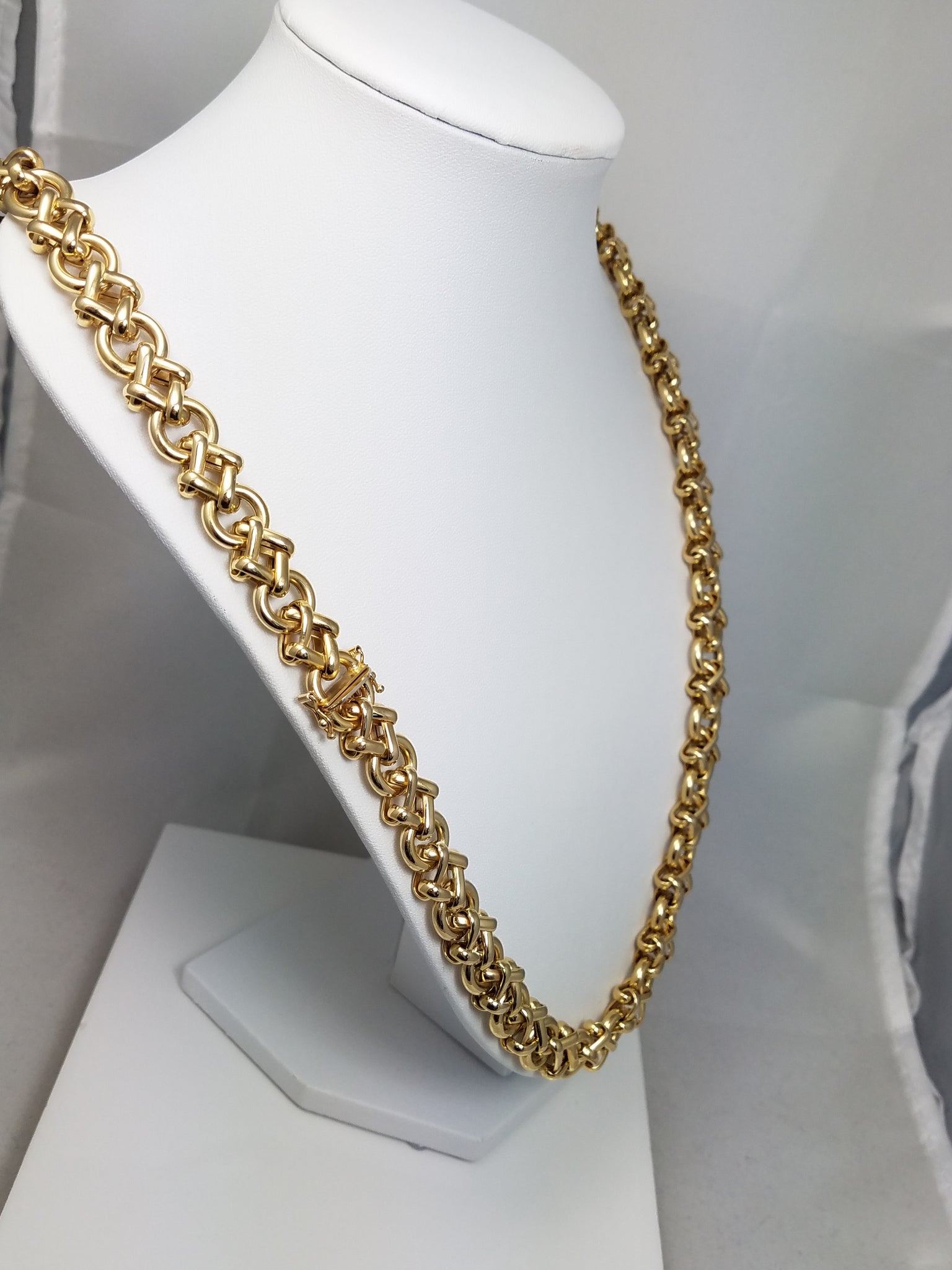 8" Bracelet 18" Necklace 14k Hollow Gold 26" Total Italy