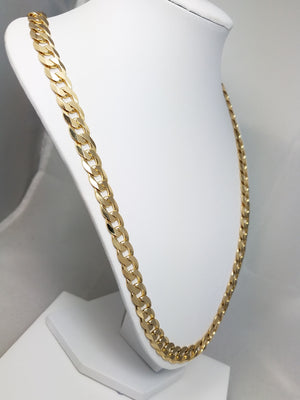 Legendary 26" Solid 14k Yellow Gold Cuban/Curb Link Chain