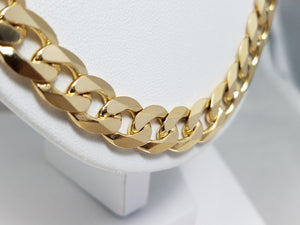 Legendary 26" Solid 14k Yellow Gold Cuban/Curb Link Chain