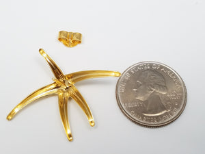 Tiffany & Co. 18k Yellow Gold Starfish Earrings
