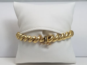7.25" Tasteful San Marco Link Bracelet in 10k Yellow Gold