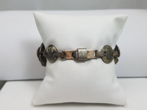 WWII Handmade Silver "Trench Art" 6" Bracelet