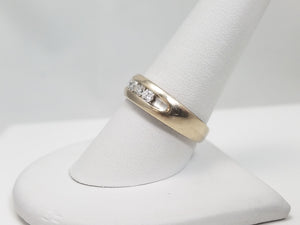 Classic 14k White Gold Natural Diamond Anniversary Ring Band