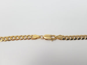 New 20" Solid 14k Yellow Gold Curb Link Chain