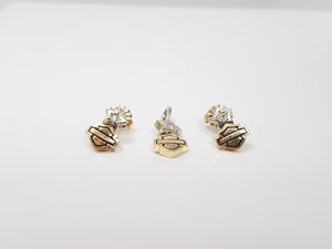 Motorcycle Company Earring/Pendant Set in 14k Gold