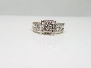 Dazzling 14k White Gold Natural Diamond Engagement Ring