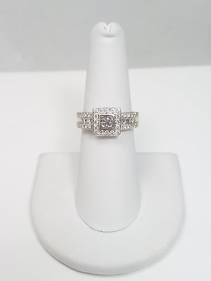 Dazzling 14k White Gold Natural Diamond Engagement Ring