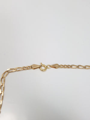 20.5" Solid Fancy Link Necklace in 18k Yellow Gold