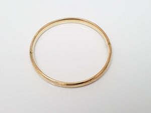 5.25" Baby/Child 14k Yellow Gold Hollow Bangle