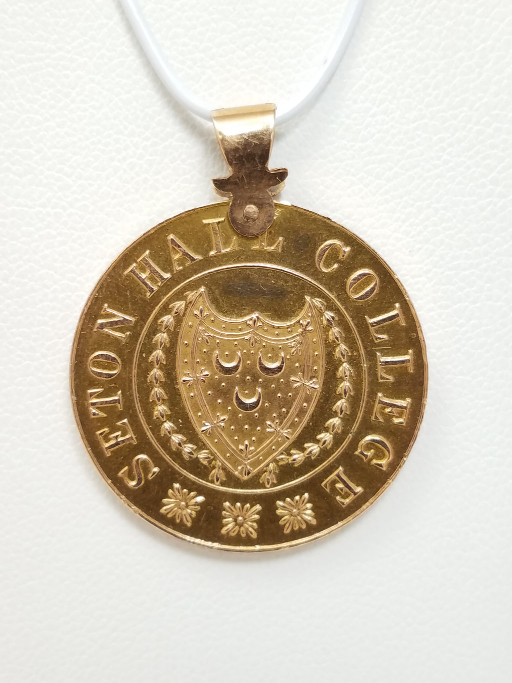 1909 Seton Hall College Graduate 9k Yellow Gold Pendant