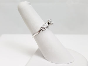 Vintage 14k White Gold Natural Diamond Ring