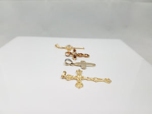 Lot of Four 14k Yellow Gold Cross Pendants