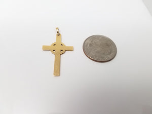 Celtic Cross Pendant in 14k Yellow Gold