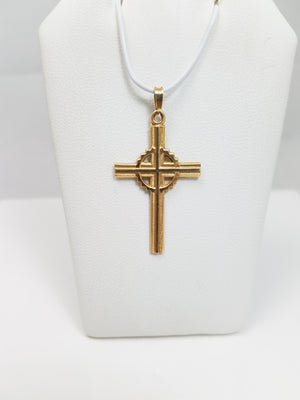 Celtic Cross Pendant in 14k Yellow Gold