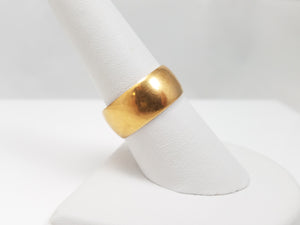 Early 1900's 18k Yellow Gold Wide Wedding Band Ring