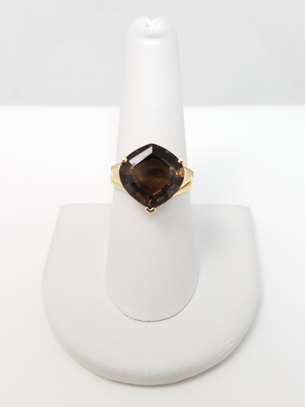 Smokin' Smoky Quartz 14k Yellow Gold Ring