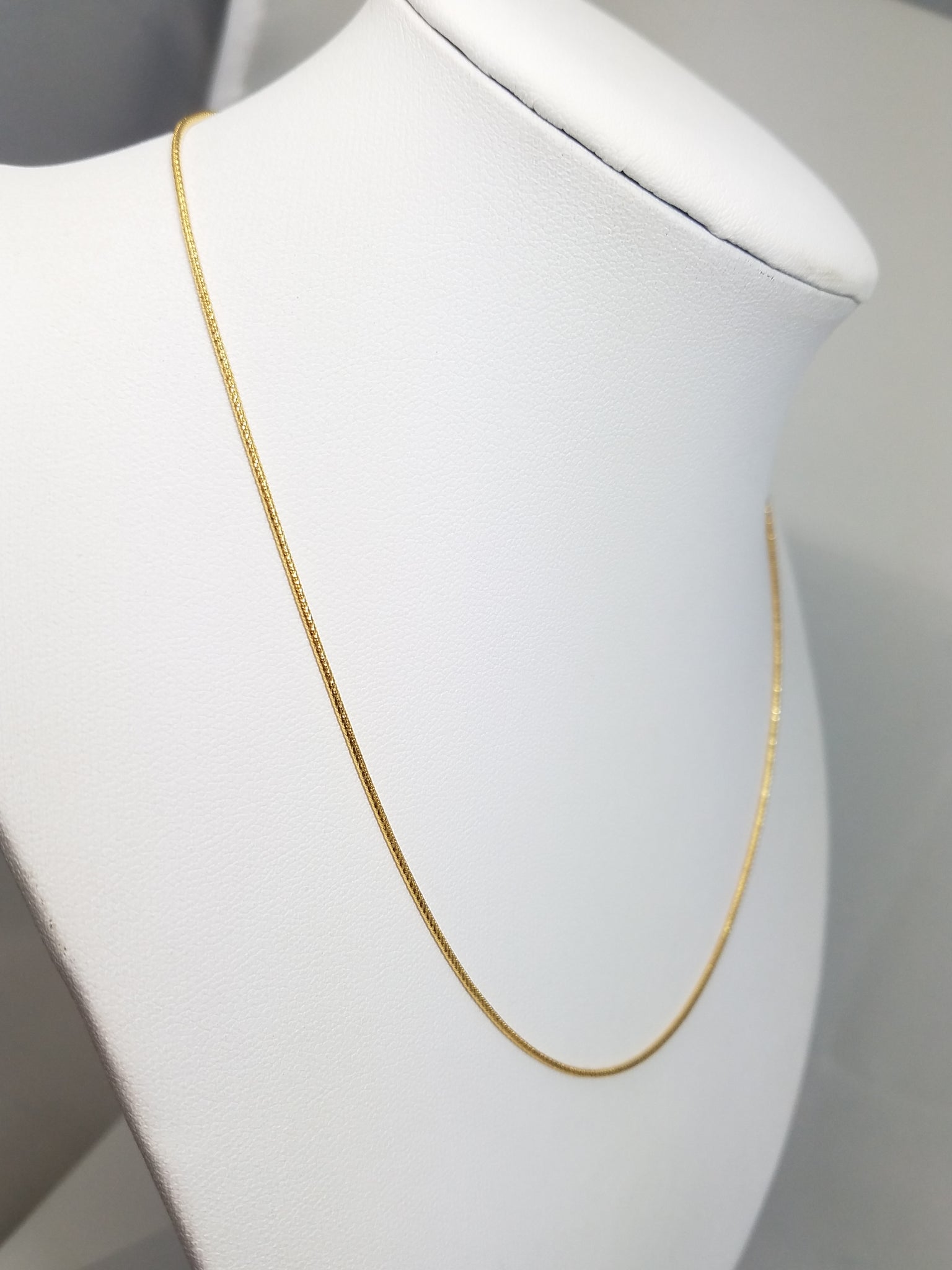 New! 16" Solid 14k Yellow Gold Fancy Snake Link Chain Necklace Italy