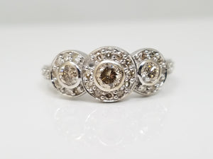 Dazzling 14k White Gold Natural Diamond Ring Band