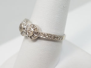 Dazzling 14k White Gold Natural Diamond Ring Band