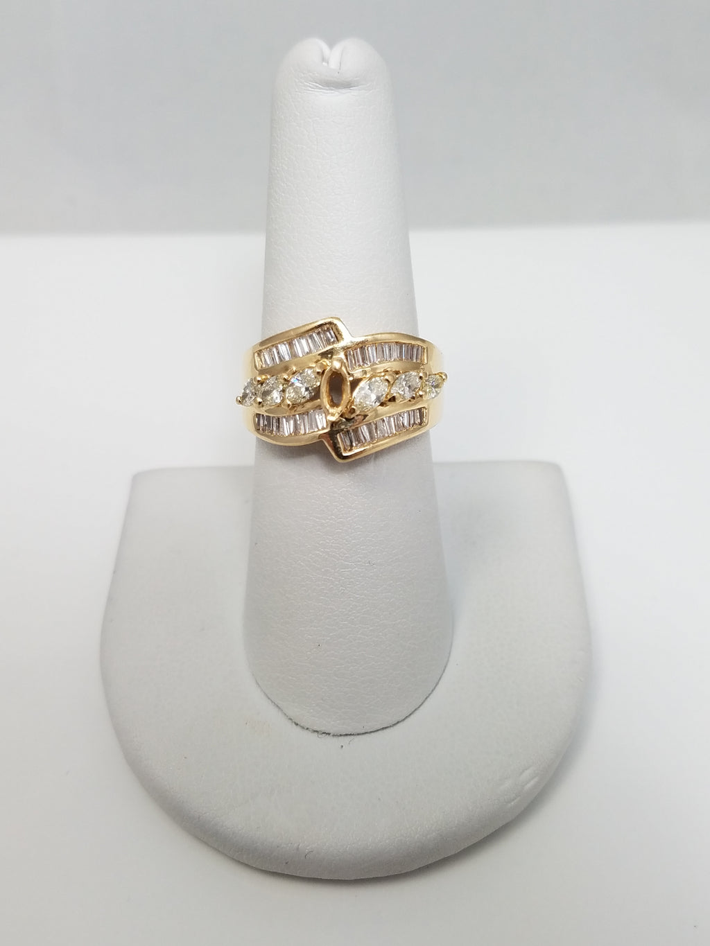 Elegant 14k Yellow Gold Natural Diamond Custom Ring Band