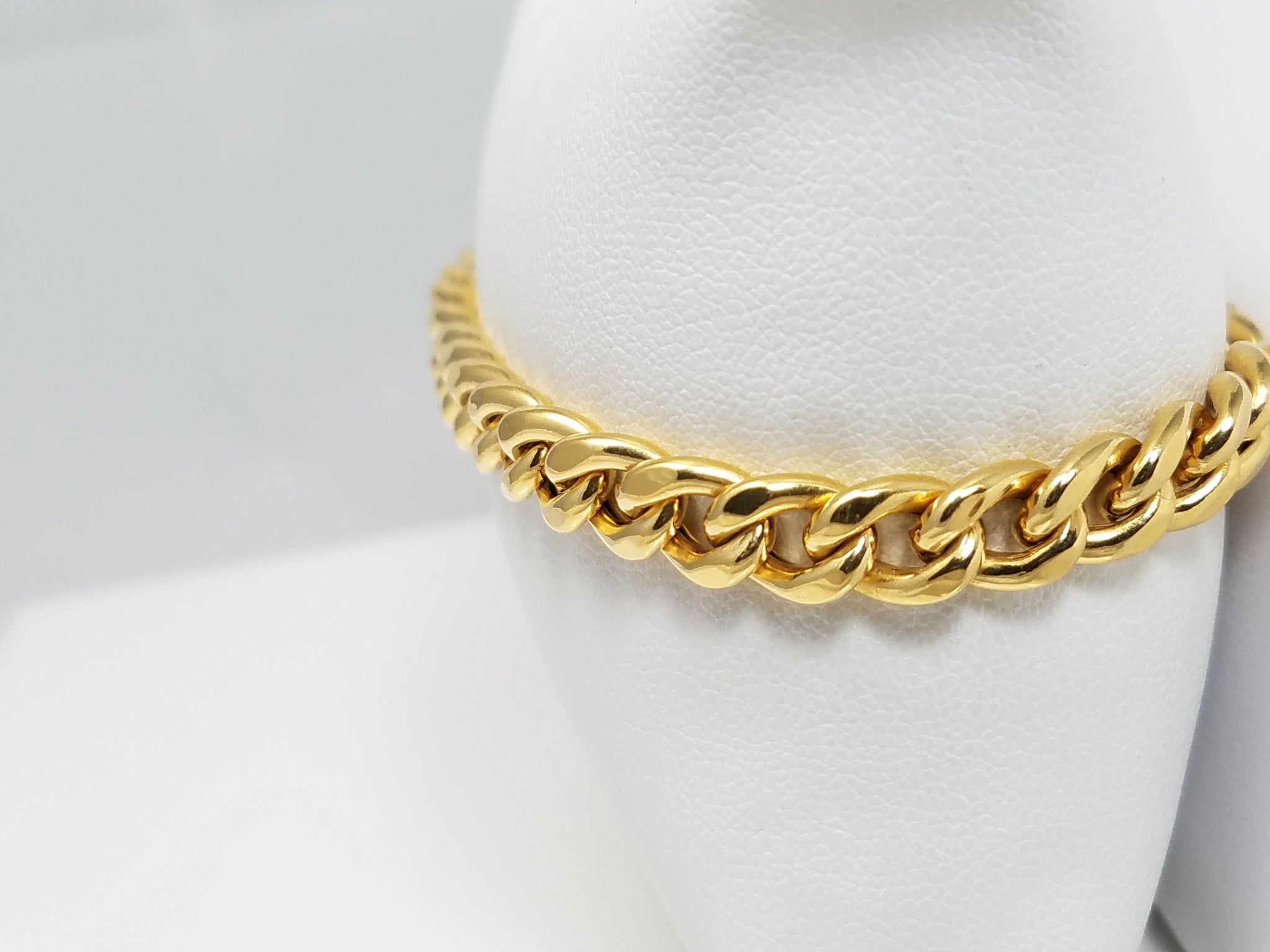 Impressive Cuban Link 14k Yellow Gold 7.5" Bracelet