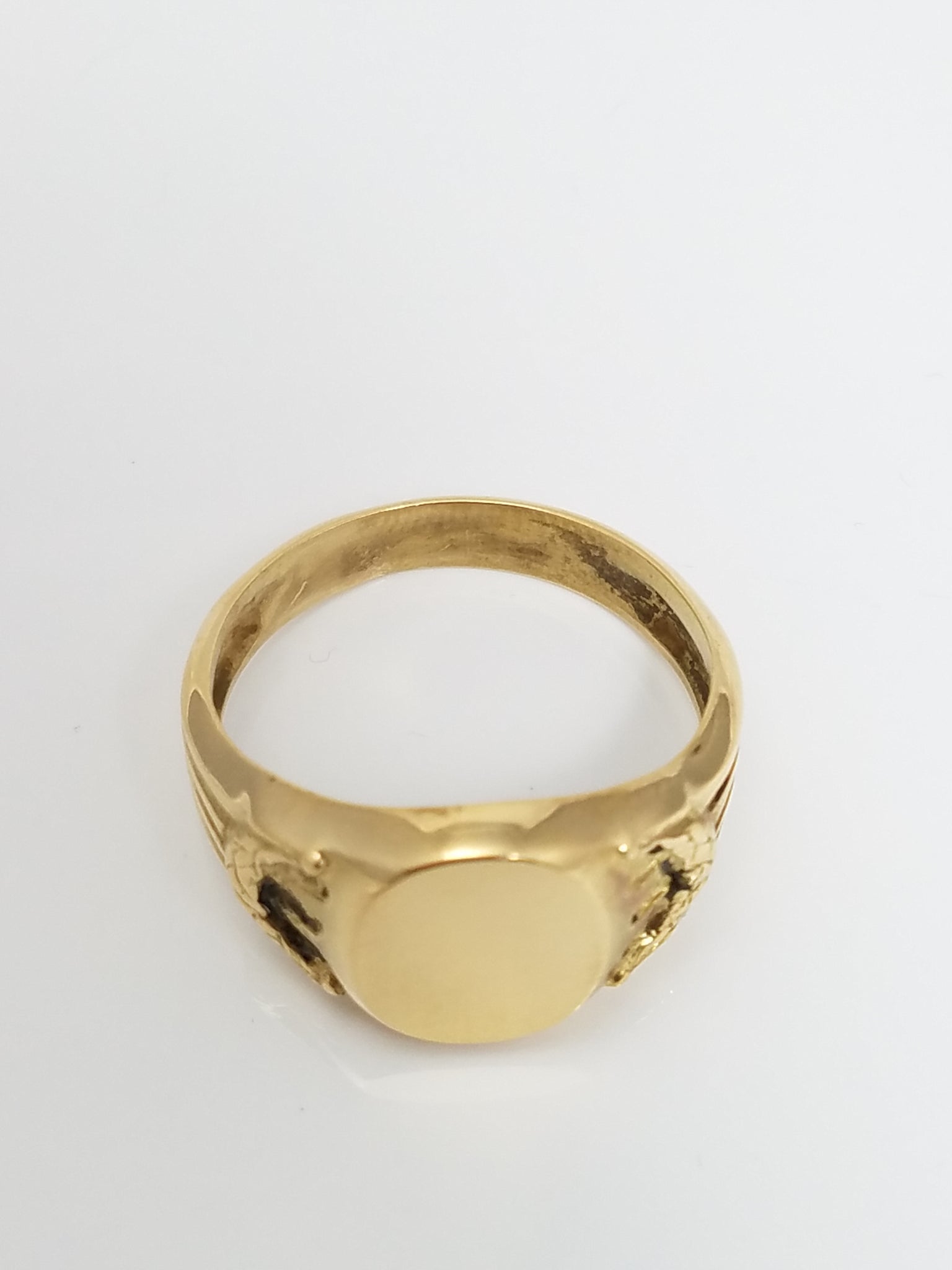 Vintage 18k Yellow Gold Signet Ring