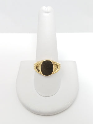 Vintage 18k Yellow Gold Signet Ring