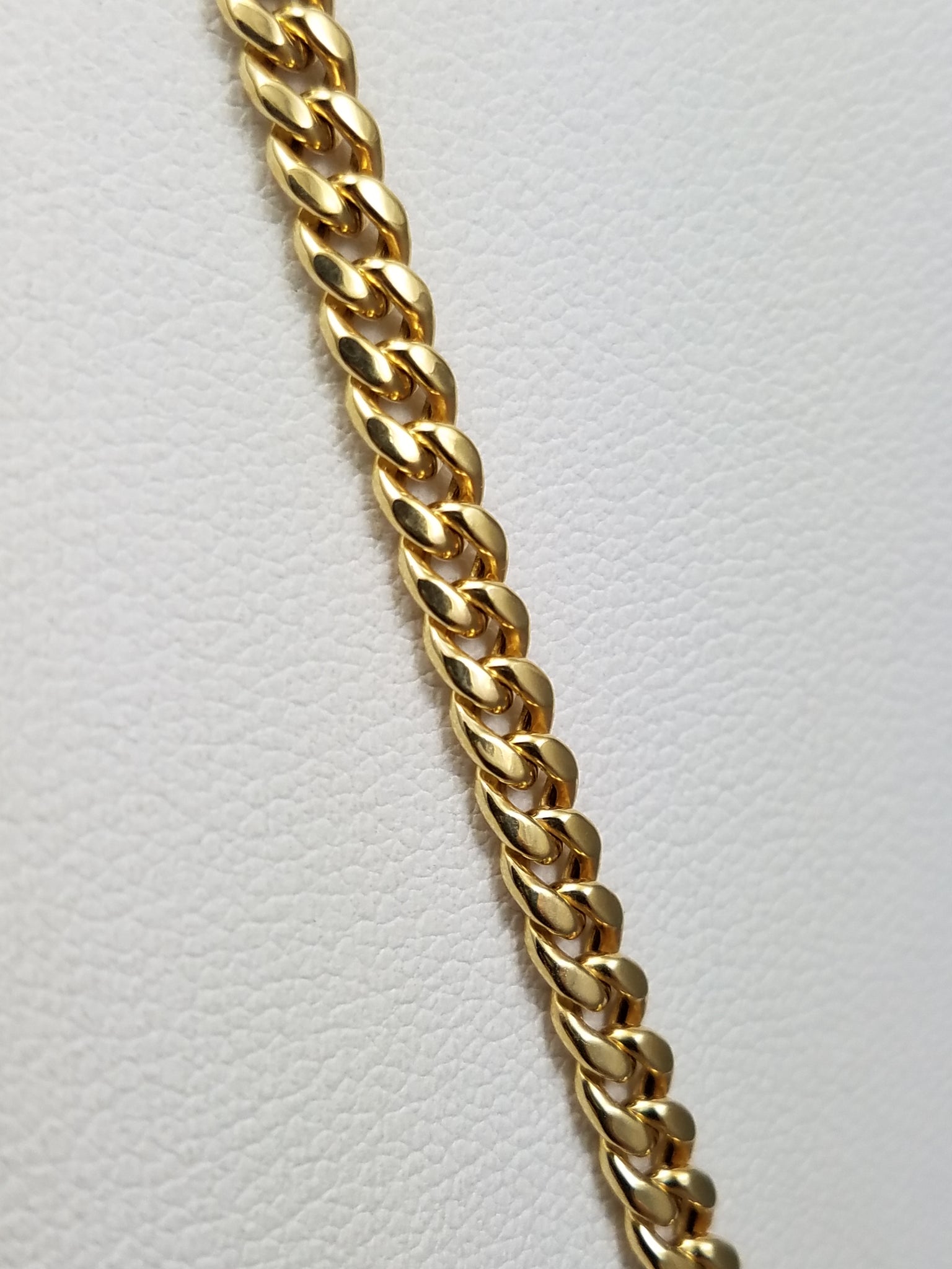 Sturdy New 18" 10k Yellow Gold Hollow Curb Link Chain Necklace