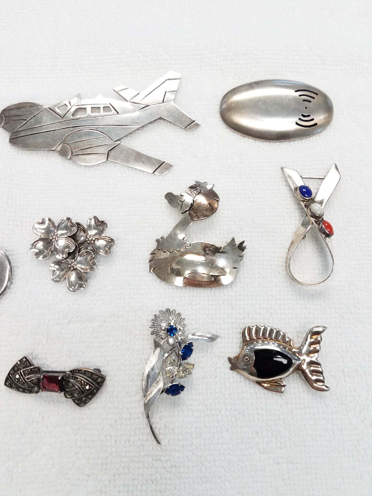 Vintage Sterling Silver Pin/Brooch Lot