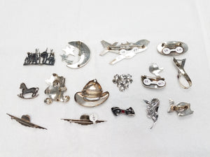 Vintage Sterling Silver Pin/Brooch Lot