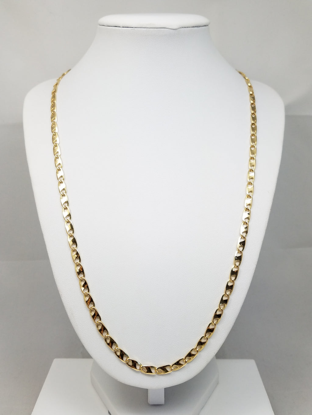 Fantastic 18k Yellow Gold Fancy Link 23" Necklace