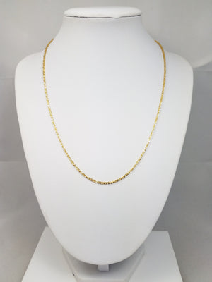 New! Sparkly 18" Solid 18k Yellow Gold Sparkle Chain