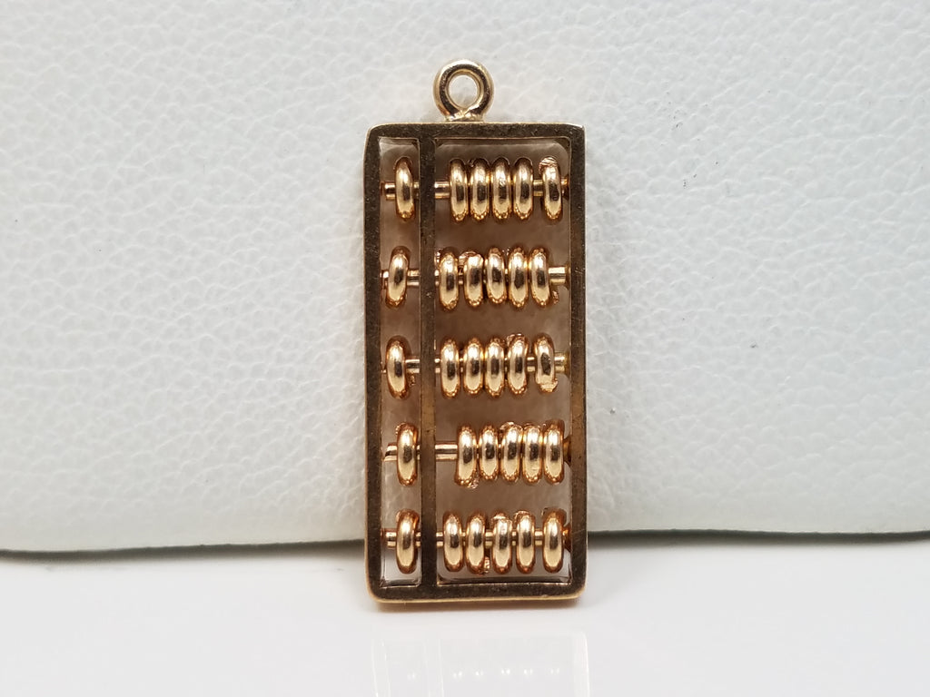 Vintage Abacus 14k Yellow Gold Charm/Pendant