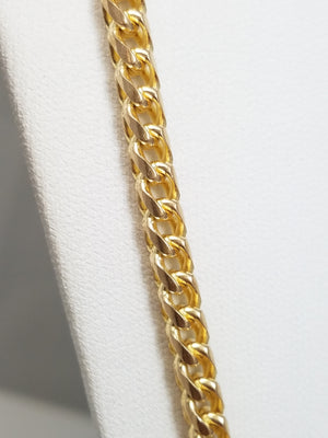 Fantastic 24" Solid 10k Yellow Gold Franco Link Chain Necklace