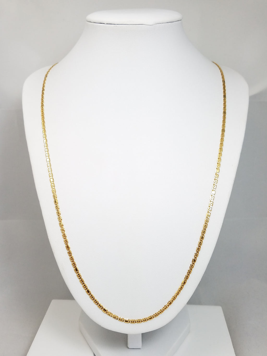 Fancy Link 2.6mm/23.5" 14k Gold Necklace