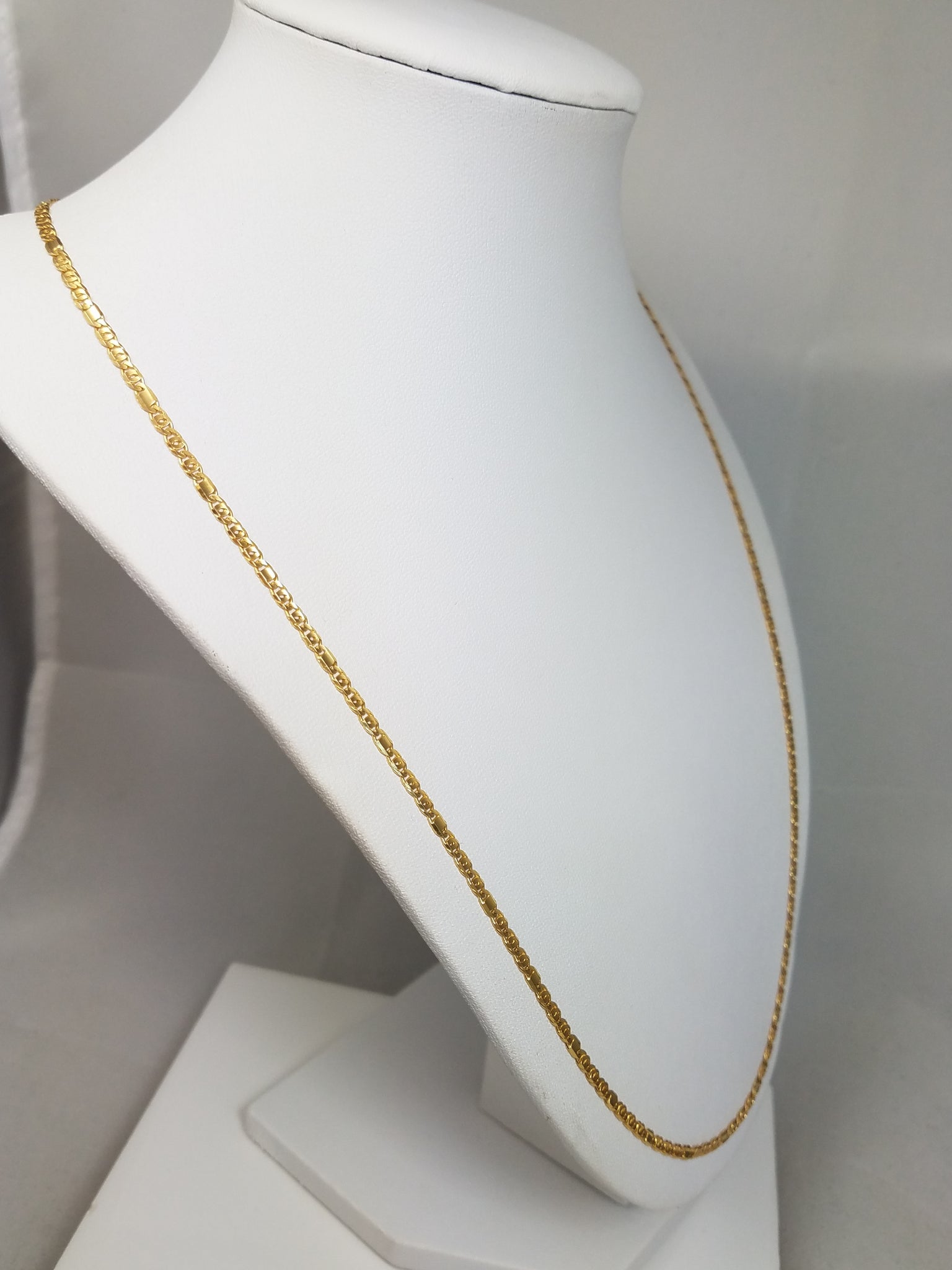 Fancy Link 2.6mm/23.5" 14k Gold Necklace