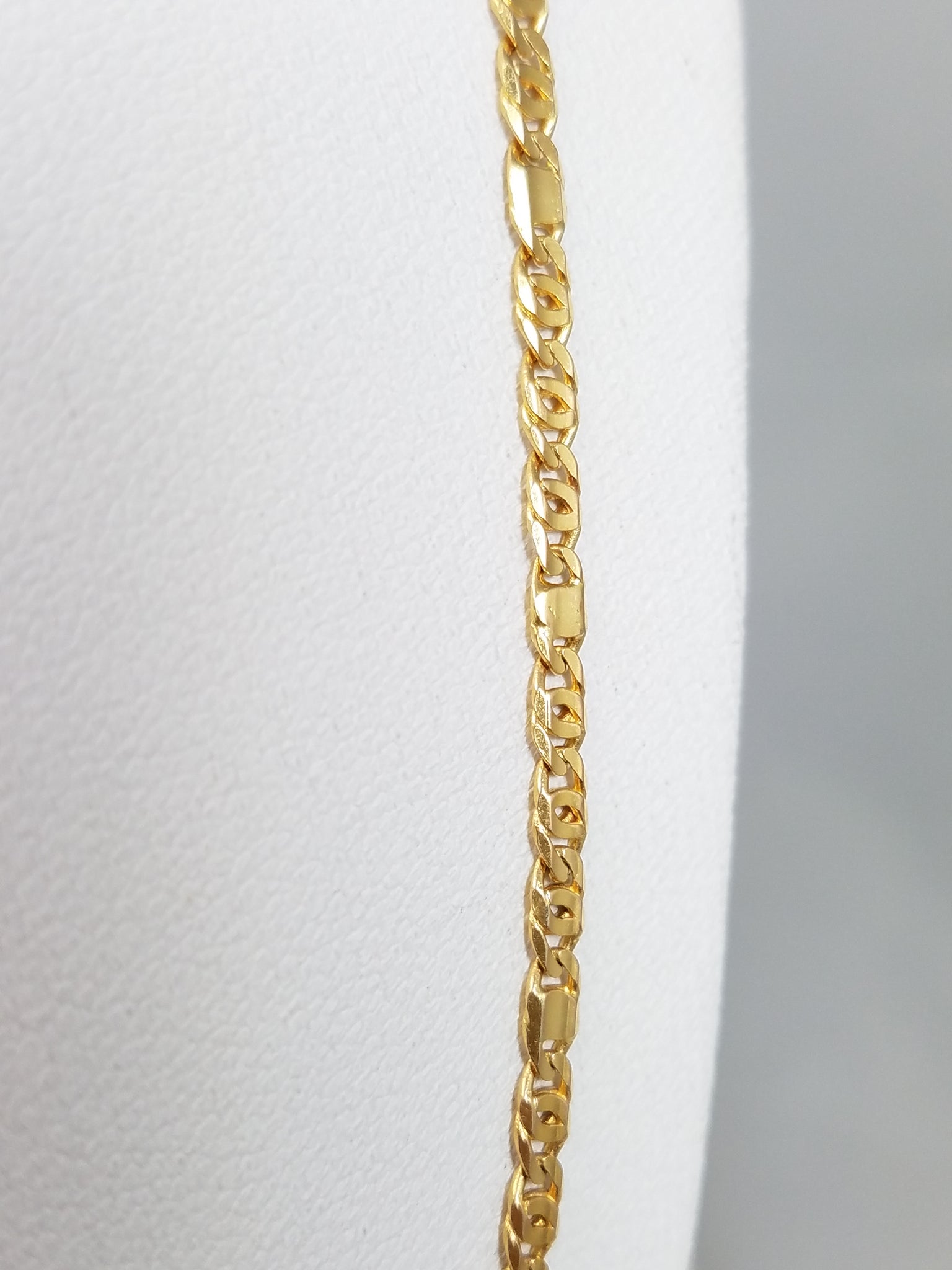 Fancy Link 2.6mm/23.5" 14k Gold Necklace