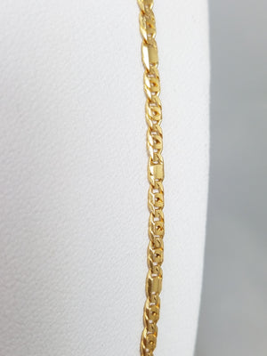 Fancy Link 2.6mm/23.5" 14k Gold Necklace