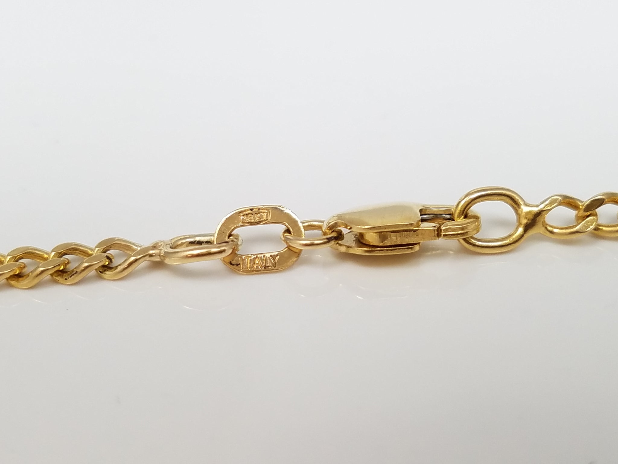 Solid Curb Link 21" 18k Yellow Gold Necklace