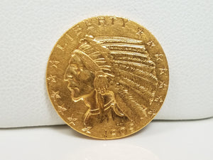 1910 US $5 Indian Head Gold Coin