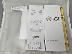 IGI Certified 4.11ct Lab Grown Round Brilliant Diamond VS2-G