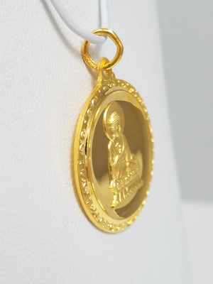 Divine 24k Yellow Gold Religious Pendant