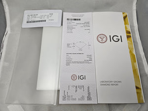 Dazzling IGI Certified 2.46ct Oval Lab Grown Loose Diamond SI1-F